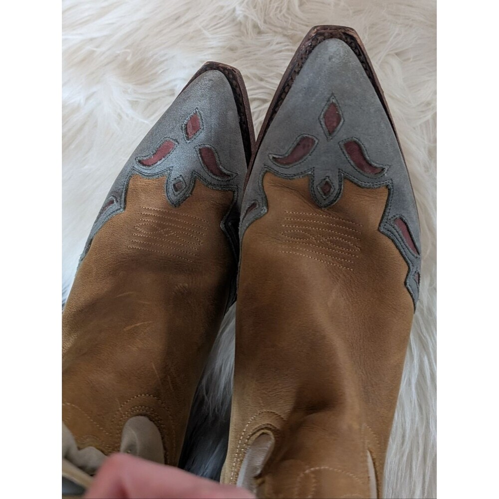 Rare Montana Vintage Bluebird Cowboy Cowgirl Western Boots Old Gringo Size 11 - Picture 5 of 9